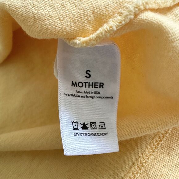 Mother Tank Women's Size S Yellow Blue "El Sol" The Sun 100% Cotton - Picture 5 of 8